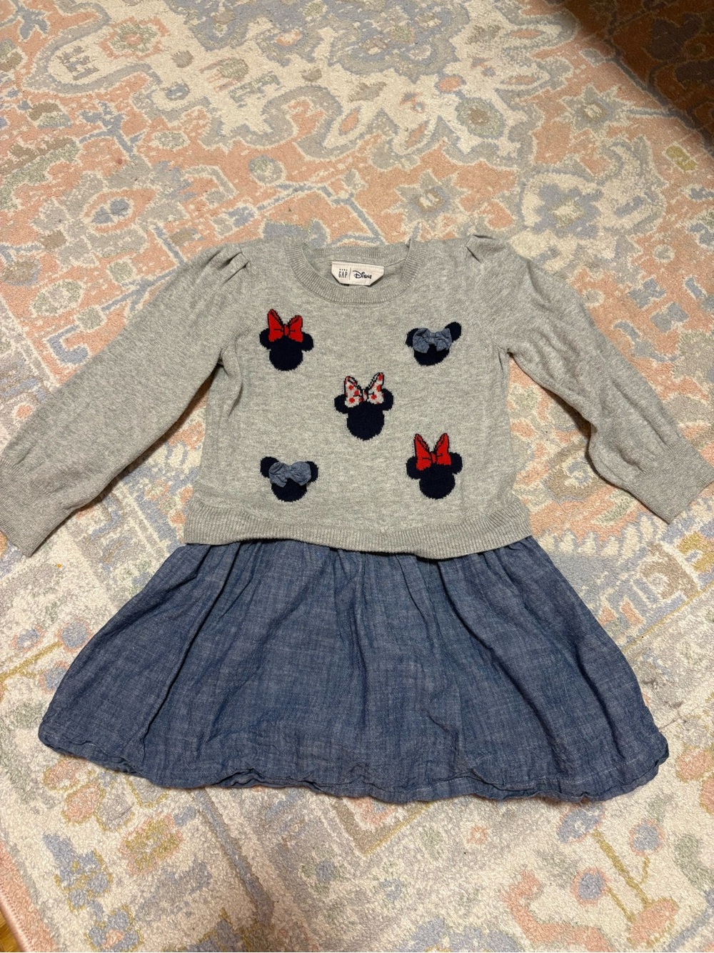 GAP X Disney Knit dress Minie mouse 4 years